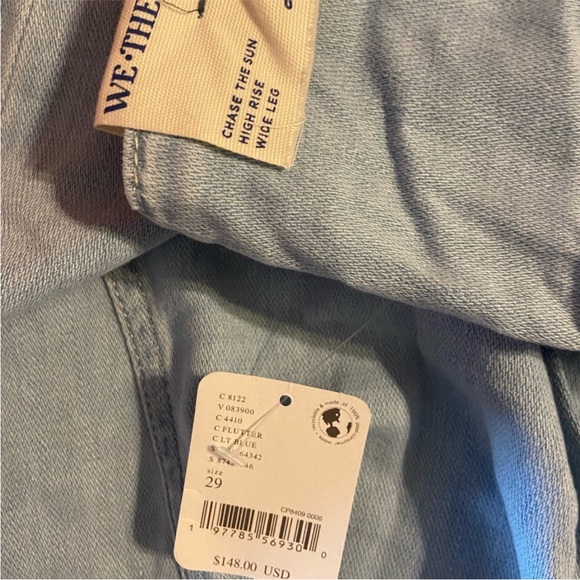 We The Free Sky Blue Flare Jeans - Picture 2 of 8